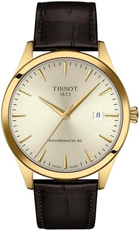 Tissot Classic Dream 40mm, Swiss Automatic Watch for Men, Stainless Steel Case, Champagne Dial, T1584073626100