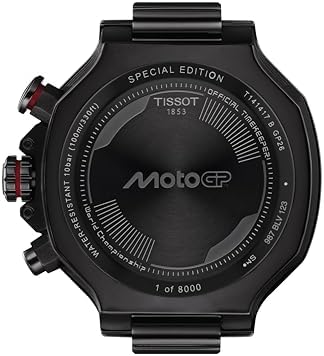 Tissot T-Race MotoGP Limited Edition 45mm, Swiss Quartz Watch for Men and Women, Stainless Steel Case, Red Dial, T1414173742200