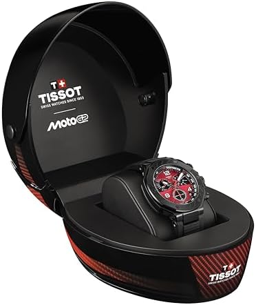 Tissot T-Race MotoGP Limited Edition 45mm, Swiss Quartz Watch for Men and Women, Stainless Steel Case, Red Dial, T1414173742200