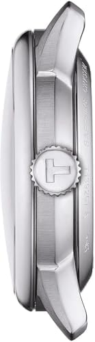 Tissot Womens Tissot Chemin des Tourelles Powermatic 80 34 mm 316L Stainless Steel case Automatic Watches, Grey, Stainless Steel, 18 (T1392071103100)