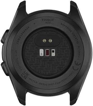 Tissot Unisex T-Touch Connect Sport Titanium case with Black PVD Coating Quartz Watches, Black, Silicone, 21 (T1534204705104)