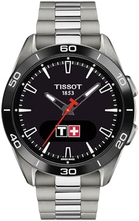 Tissot Unisex T-Touch Connect Sport antimagnetic Titanium case Quartz Watches, Grey, Titanium, 21 (T1534204405100)