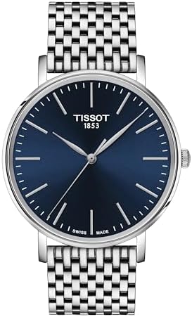 Tissot Unisex Everytime 40mm 316L Stainless Steel case Quartz Watches, Grey, Stainless Steel, 20 (T1434101104100)