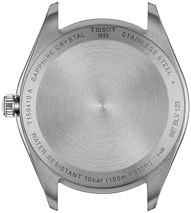 Tissot PR 100, Swiss Quartz Watch for Men, Stainless Steel Bracelet with Gold PVD Coating, Navy Dial, 40mm, T1504102204100
