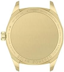 Tissot PRC 100 Solar, Gold PVD Dial, 34mm Watch for Women, Stainless Steel with Gold PVD Bracelet, Solar Quartz Movement, T1518223302100