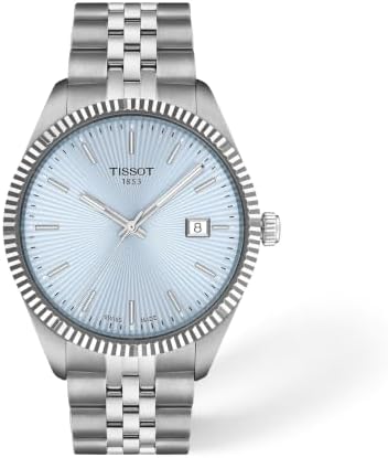 Tissot Ballade 40mm, Swiss Quartz Watch for Men, Stainless Steel Case, Blue Dial, T1564101135100