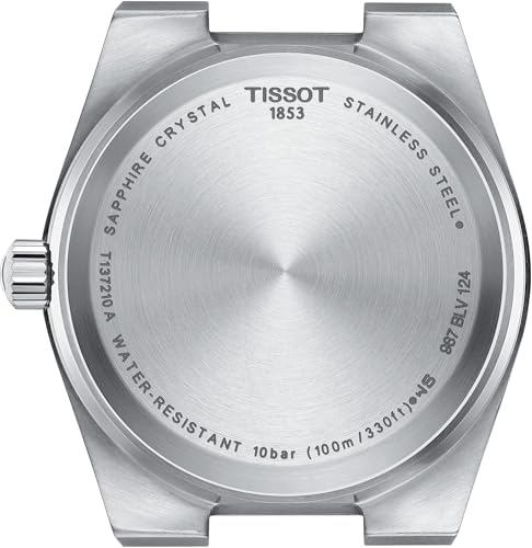 Tissot PRX, Swiss Quartz Watch, Stainless Steel Case and Bracelet, 35mm Watch, Mint Green Dial, T1372101109100