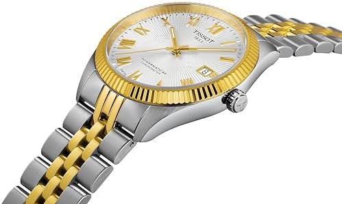 Tissot Ballade Powermatic 80 COSC 39mm, Swiss Automatic Watch for Men, Stainless Steel Case, Silver Dial, T1564082203300
