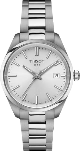 Tissot Unisex PR 100 34mm 316L Stainless Steel case Quartz Watches, Grey, Stainless Steel, 16 (T1502101103100)