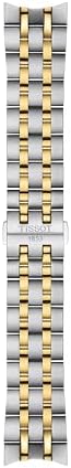 Tissot Classic Dream, Swiss Quartz Watch for Men, Stainless Steel Case and Bracelet with Gold PVD Coating, Silver Dial, T1294102203100