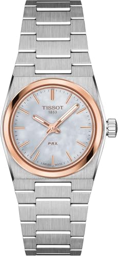 Tissot PRX Quartz 25mm, Swiss Quartz Watch for Women, Stainless Steel Case, T1370102111100