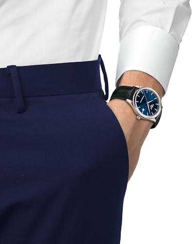 Tissot Classic Dream 40mm, Swiss Automatic Watch for Men, Stainless Steel Case, Blue Dial, T1584071604100