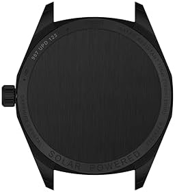 Tissot PRC 100 Solar, Black PVD Dial, 39mm Watch for Men, Blavk PVD Stainless Steel Bracelet, Solar Quartz Movement, T1514223305100