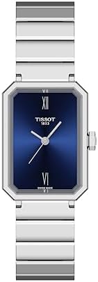 Tissot SRV, Swiss Quartz Watch for Women, Stainless Steel Case, Blue Dial, T1601101104300