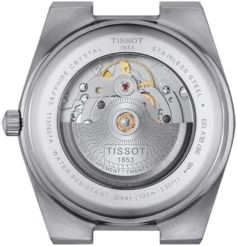 Tissot Mens PRX Powermatic 80 316L Stainless Steel case Automatic Watches, Grey, Stainless Steel, 12 (T1374071109101)