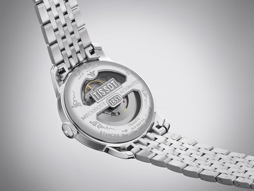 Tissot Mens Le Locle Powermatic 80 20th Anniversary 316L Stainless Steel case Automatic Watches, Grey, Stainless Steel, 19 (T0064071103303)
