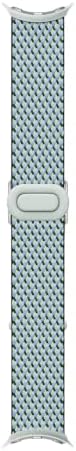 Google Pixel Watch Woven Band - Compatible with 45mm - Fog Compatible with 45mm Google Pixel Watch 5, recycled yarn, workout-friendly, one size