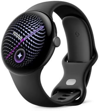 Google Pixel Watch 5 (45mm) - Android Smartwatch - Obsidian - LTE Gemini Intelligence, domed display, comprehensive health and fitness tracking, 2 years of data included