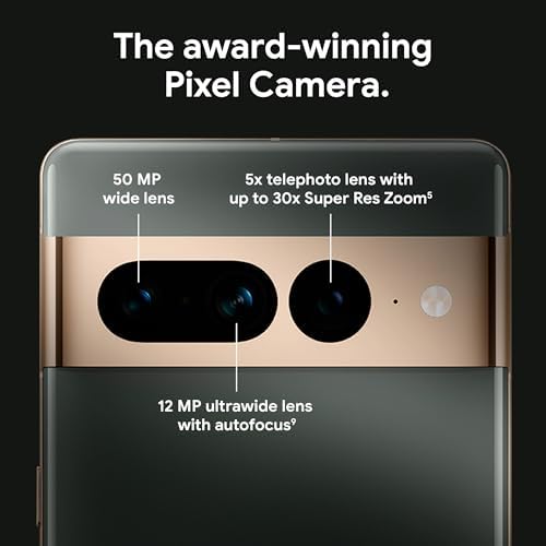 Google Pixel 7 Pro (Renewed Premium) - 5G Android Phone - Unlocked Smartphone with Telephoto Lens, Wide Angle Lens, and 24-Hour Battery - Hazel 512G