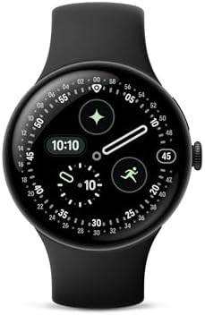 Google Pixel Watch 4 (41mm) - Android Smartwatch - Heart Rate/Sleep Tracking - Fitness Tracking - Google AI - Matte Black Aluminum - Obsidian Active Band - LTE (2025) (Renewed) (Renewed)