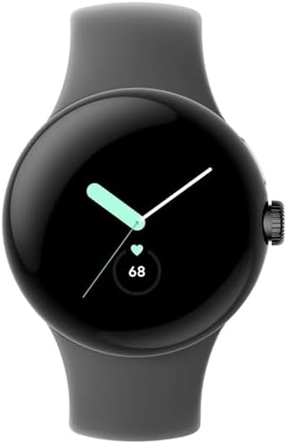 Google Pixel Watch LTE Smartwatch Compatible with Cellular or WiFi Data, GPS, BT and Heart Rate Monitor 41mm, Bulk Packaging (Matte Black) (Renewed)