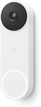 Google Nest Doorbell (Wired, 2nd Gen) - Wired Video Doorbell Camera - Doorbell Security Camera - Snow (Renewed)