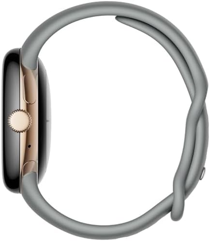 Google | Pixel Watch | Android Smartwatch with Fitbit Activity Tracking | Fitness and Sleep Tracker with Heart Rate Tracker | 41mm | Supports LTE (Gold case w/Hazel Active Band) (Renewed)