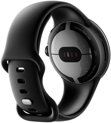 Google | Pixel Watch | Android Smartwatch with Fitbit Activity Tracking | Fitness and Sleep Tracker with Heart Rate Tracker | 41mm | Supports LTE (Matt Black case w/Black Active Band) (Renewed)