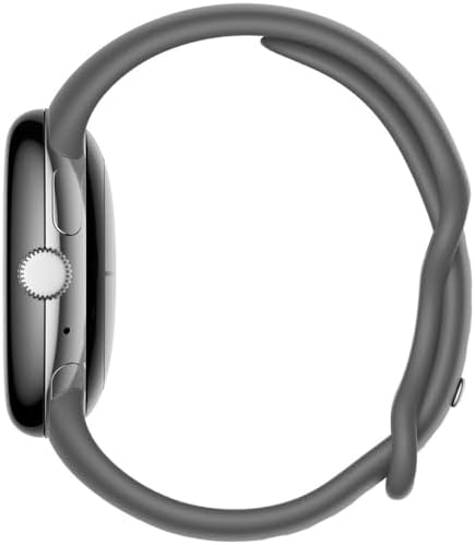 Google | Pixel Watch | Android Smartwatch with Fitbit Activity Tracking | Fitness and Sleep Tracker with Heart Rate Tracker | 41mm | Supports LTE (Silver case w/Gray Active Band) (Renewed)