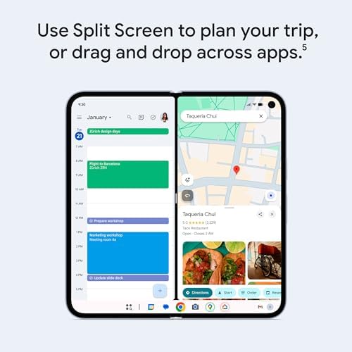 Google Pixel 10 Pro Fold - Unlocked Smartphone with Gemini Moonstone 256GB