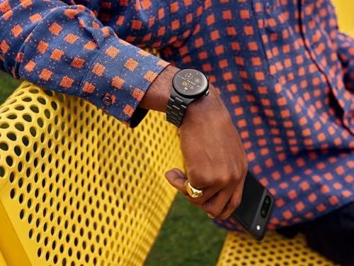 Google Pixel Watch 2 with the Best of Fitbit and Google - Heart Rate Tracking, Stress Management, Safety Features - Android Smartwatch, Matte Black Aluminum Case, Obsidian Active Band - LTE (Renewed)