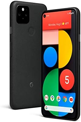 Google Pixel 5, 128GB, Just Black - Unlocked (Renewed)