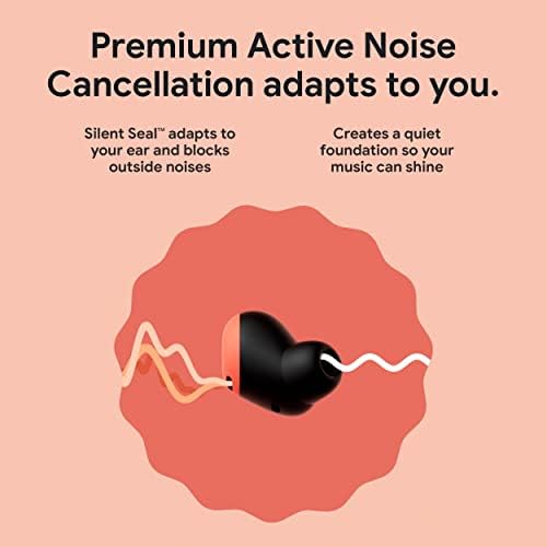 Google Pixel Buds Pro - Noise Canceling Earbuds - Up to 31 Hour Battery Life with Charging Case - Bluetooth Headphones - Compatible with Android - Fog