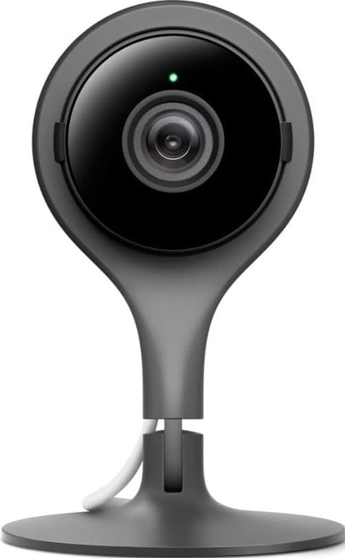 Google Nest Cam Indoor - 1st Generation - Wired Indoor Camera - Control with Your Phone and Get Mobile Alerts - Surveillance Camera with 24/7 Live Video and Night Vision