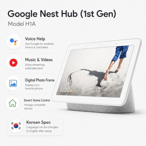 Google Nest Hub 7” Smart Display with Google Assistant (1st Gen) - Chalk (Bulk Packaging)
