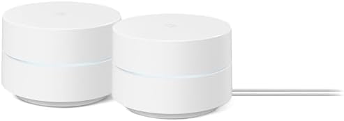 Google WiFi - AC1200 - Mesh WiFi System - WiFi Router - 3000 Sq Ft Coverage - 2 Pack