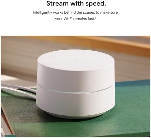 Google WiFi - AC1200 - Mesh WiFi System - WiFi Router - 3000 Sq Ft Coverage - 2 Pack