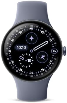 Google Pixel Watch 4 (45mm) - Smartwatch - Moonstone Active Band - Wi-Fi Android smartwatch, heart rate, fitness, and sleep tracking, 30-hour battery, Gemini built in, water resistant