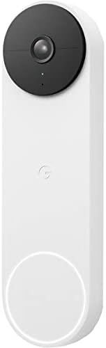 Google Nest Doorbell (Battery) - Snow 6x digital zoom video doorbell, HD, 24/7 l...