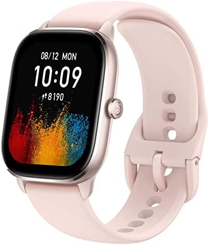 Amazfit GTS 4 Mini Smart Watch for Women Men, Alexa Built-in, GPS, 120+ Sport Modes, 15-Day Battery Life, Heart Rate Blood Oxygen Monitor, Android iPhone Compatible-Pink (Renewed)