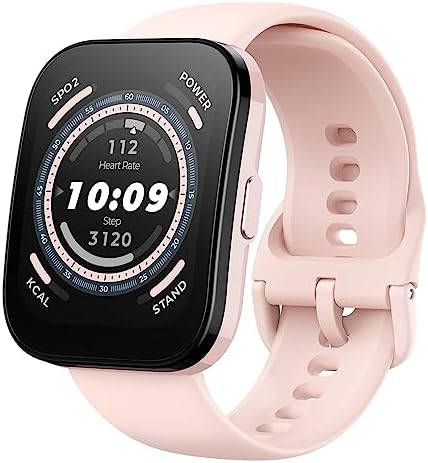 Amazfit Renewed Bip 5 Smart Watch for Men & Women, Alexa Built-in, GPS, Bluetooth Call, 10-Day Long Battery, Refurbished Health Fitness Tracker, Smartwatch for Android Phone & iPhone(Pink)