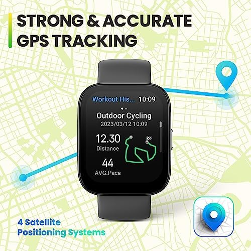 Amazfit Renewed Bip 5 Smart Watch for Men & Women, Alexa Built-in, GPS, Bluetooth Call, 10-Day Long Battery, Refurbished Health Fitness Tracker, Smartwatch for Android Phone & iPhone(Pink)