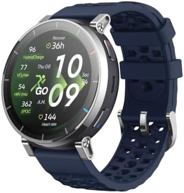 Amazfit Active 3 Smart Watch, 1.32" AMOLED Sapphire Glass, GPS, iOS/Android 45mm, 12-Day Battery, Water-Resistant, 4GB Storage, Offline Maps, 170 Workout Modes, Heart Ratet Tracker