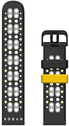 Amazfit Official Hyrox 22mm Silicone Replacement Strap for Various Models Compatible with Balance 2, Balance, Bip 6, T-Rex 3, Cheetah Pro, Bip 5, Cheetah, GTR 4