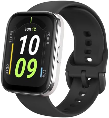 Amazfit Bip 5 Core Smart Watch for Men Women 46mm, 11-Day Battery, Fitness Activity Tracker with 120+ Sports Modes, Heart Rate & Sleep Monitor, for Android Phone & iPhone, Water Resistant, Black