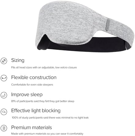 Whoop Restorative Sleep Mask, Ultra-Comfortable for Side Sleepers, Designed to Boost Restorative Sleep and Recovery, Blocks Light to Help You Sleep Longer and Better