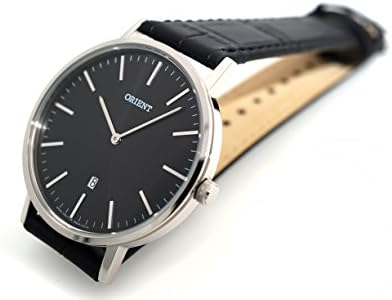 ORIENT Slim Collection Minimalist Japanese Quartz Black Watch FGW05004B