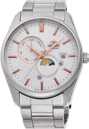 Orient Sun and Moon Automatic White Dial Men's Watch RA-AK0306S10B