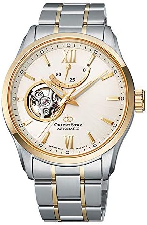 Orient Star Contemporary Open Heart Sapphire Glass 2 Tone Gold Automatic Watch RE-AT0004S