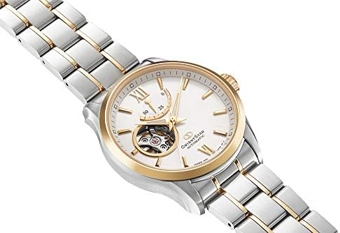 Orient Star Contemporary Open Heart Sapphire Glass 2 Tone Gold Automatic Watch RE-AT0004S